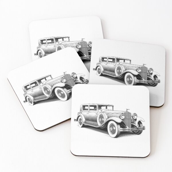 Item preview, Vintage Classic Car Illustration | Retro 1930s Automobile Line Art Design designed and sold by inkoutninja.