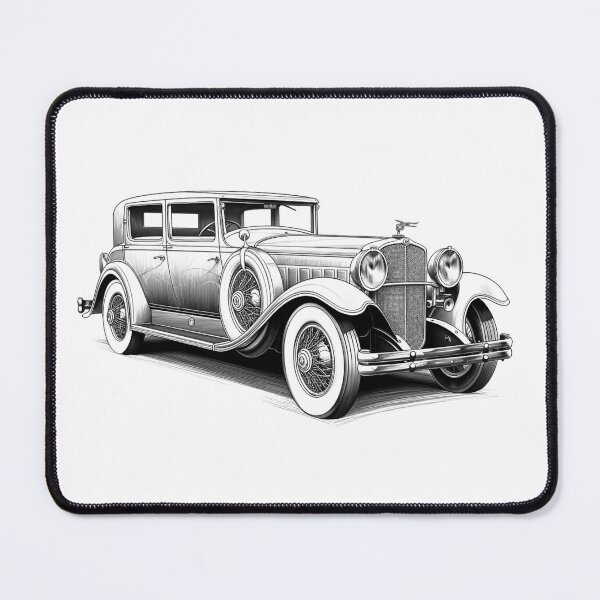 Item preview, Vintage Classic Car Illustration | Retro 1930s Automobile Line Art Design designed and sold by inkoutninja.