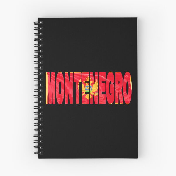 Item preview, MONTENEGRO - Flag Flying in Wind cut to Letters Souvenir Sticker Shirt designed and sold by Adam Gormley.