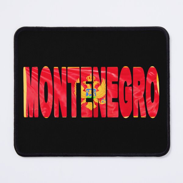 Item preview, MONTENEGRO - Flag Flying in Wind cut to Letters Souvenir Sticker Shirt designed and sold by Adam Gormley.