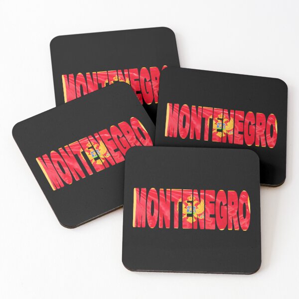 Item preview, MONTENEGRO - Flag Flying in Wind cut to Letters Souvenir Sticker Shirt designed and sold by Adam Gormley.