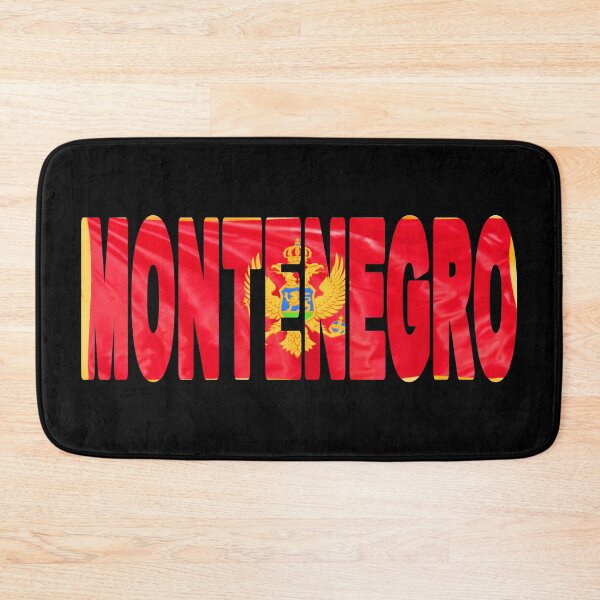 Item preview, MONTENEGRO - Flag Flying in Wind cut to Letters Souvenir Sticker Shirt designed and sold by Adam Gormley.