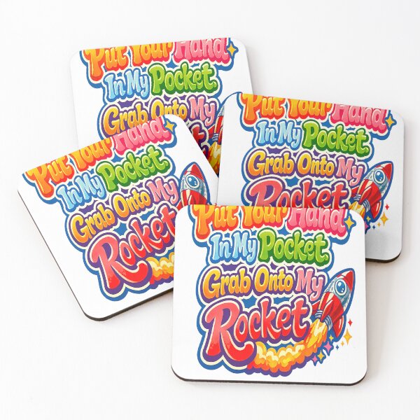 Item preview, Put Your Hand In My Pocket Grab Onto My Rocket – Retro 70s Bubble Letter T-Shirt designed and sold by THEFABULOUSEGGS.