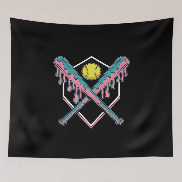 Item preview, Baseball Softball Drip Ice Cream Cute Softball Player Mom designed and sold by Libbysharts.
