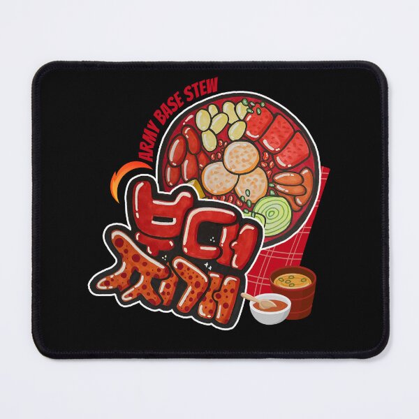 Item preview, Spicy Korean Army Base Stew Budae Jjigae Illustration for K-Food Lovers designed and sold by lazypencil.art.