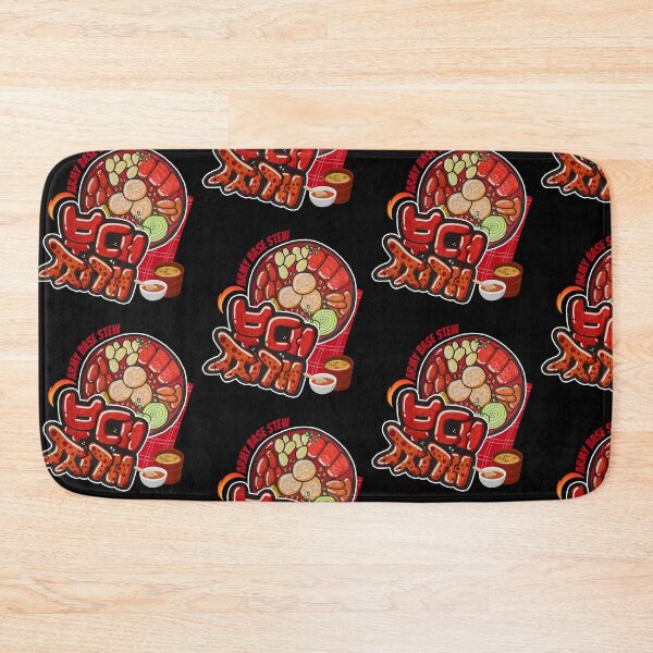 Item preview, Spicy Korean Army Base Stew Budae Jjigae Illustration for K-Food Lovers designed and sold by lazypencil.art.