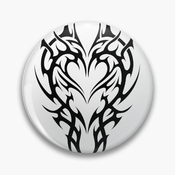Aperçu de l'œuvre Motif de cœur gothique tribal créée et vendue par Tribalgothss.