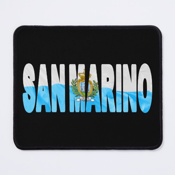 Item preview, SAN MARINO - Flag Flying in Wind cut to Letters Souvenir Sticker Shirt designed and sold by Adam Gormley.