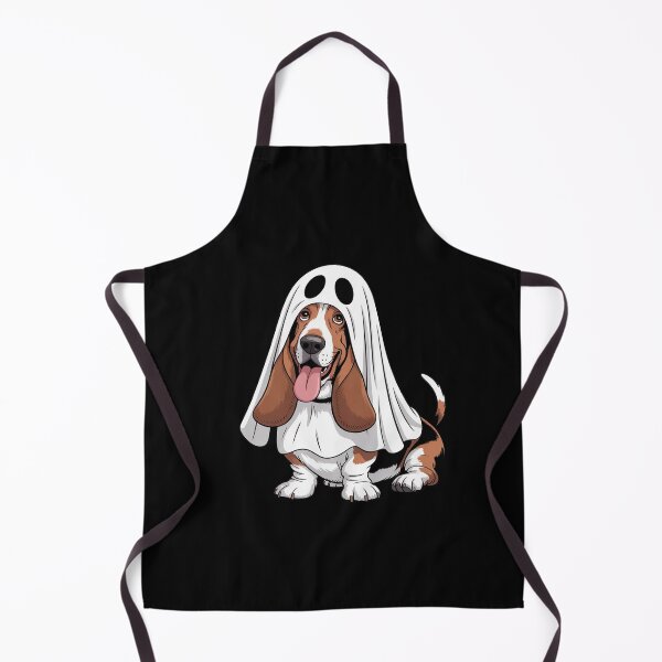 Item preview, Basset Hound Dog Wearing A White Ghost Costume Halloween designed and sold by Libbysharts.