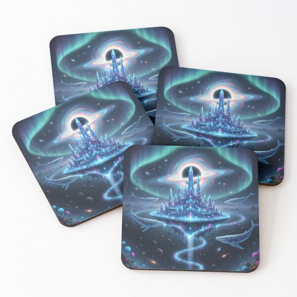 Item preview, Cosmic Floating City of Dreams Fantasy designed and sold by AnimalAirtistry.