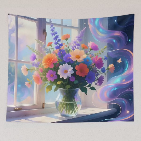 Item preview, An Artistic image of a bouquet of flowers  designed and sold by Nomad-Maynard.
