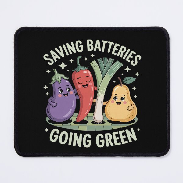 Item preview, Batteries Going Green Embarrassing Veggies designed and sold by Libbysharts.