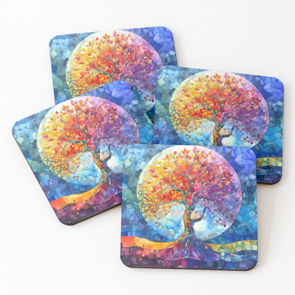 Item preview, Tree Of Life (Faux) Stain-Glass-Style Design designed and sold by DEC02.