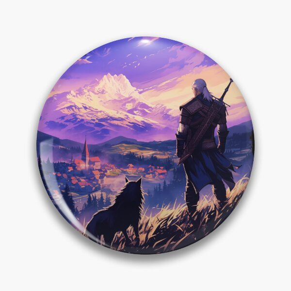 Item preview, Witcher Brooding Fantasy Swordsman Digital designed and sold by oellisabaei.