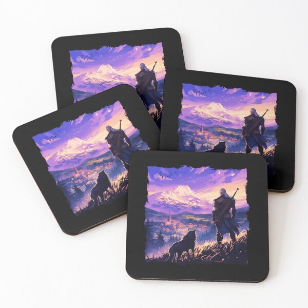 Item preview, Witcher Brooding Fantasy Swordsman Digital designed and sold by oellisabaei.