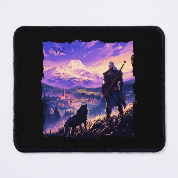 Item preview, Witcher Brooding Fantasy Swordsman Digital designed and sold by oellisabaei.