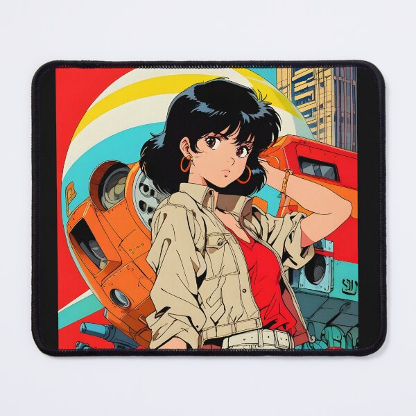 Item preview, Retro Anime Girl Visiting BEAUTIFUL – 80s Vintage Style Design designed and sold by Anime-VHS.