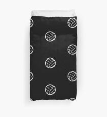 White Volleyball Emoji Duvet Cover