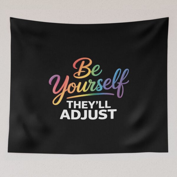 Item preview, Be Yourself They'll Adjust Funny Skeleton Hand LGBT Pride designed and sold by Tatianamiobi.