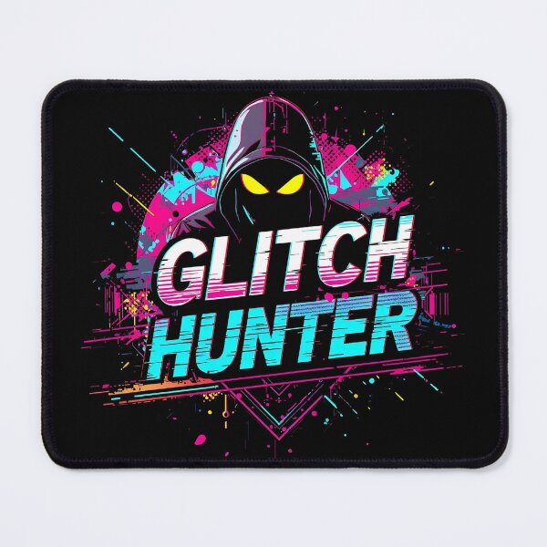 Item preview, Glitch Hunter Masked Gamer Art – Speedrunning Cyberpunk Style designed and sold by PHRASEandSTYLE.