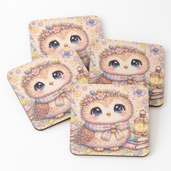 Item preview, Whimsical Owl - Folk Art Illustration   designed and sold by Myra365Art.