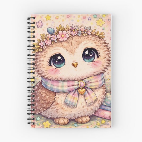 Item preview, Whimsical Owl - Folk Art Illustration   designed and sold by Myra365Art.