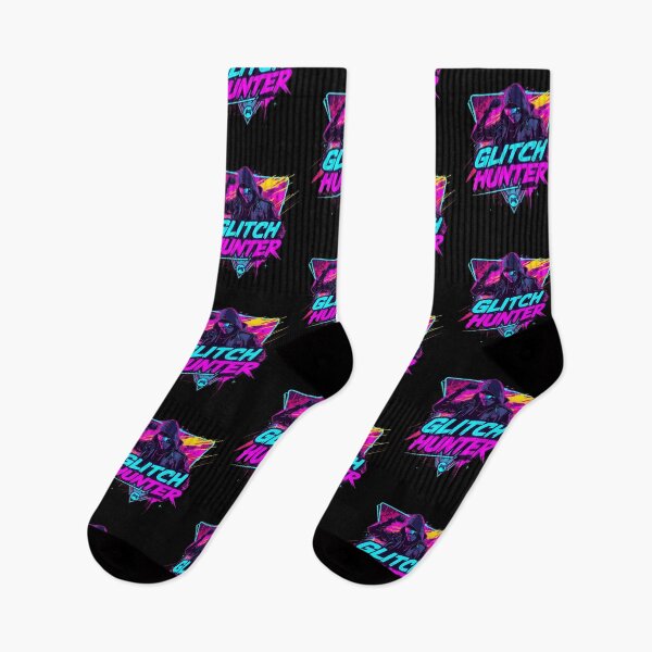 Item preview, Glitch Hunter Neon Gamer Design – Cyberpunk Speedrunning Aesthetic designed and sold by PHRASEandSTYLE.