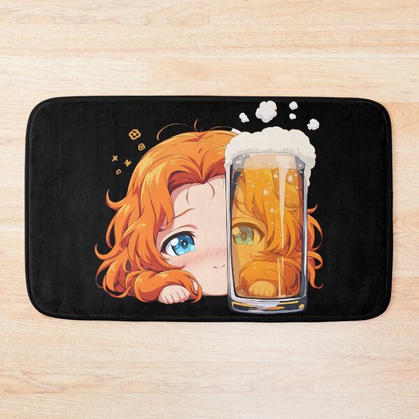 Item preview, Girls Orange Pekoe Anime Girl Panzer Chibi Kawaii Beer Drunk Cute Mood designed and sold by riadjamai.
