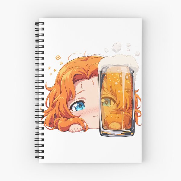 Item preview, Girls Orange Pekoe Anime Girl Panzer Chibi Kawaii Beer Drunk Cute Mood designed and sold by riadjamai.