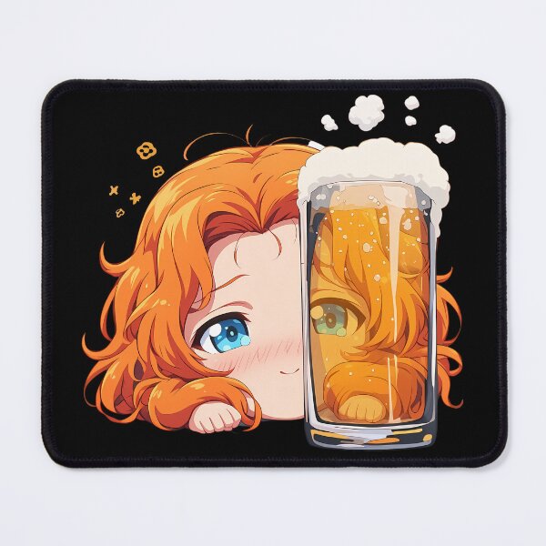 Item preview, Girls Orange Pekoe Anime Girl Panzer Chibi Kawaii Beer Drunk Cute Mood designed and sold by riadjamai.