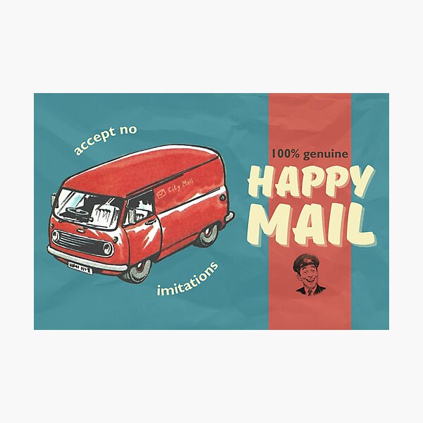 Item preview, 100% Genuine Happy Mail / Snail Mail designed and sold by Little Paper Palace.