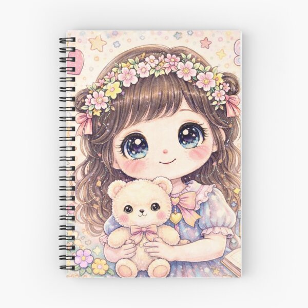Item preview, Whimsical Girl - Folk Art Illustration designed and sold by Myra365Art.