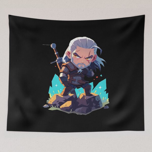 Item preview, Witcher Chibi Monster Hunter Cute Fantasy designed and sold by oellisabaei.