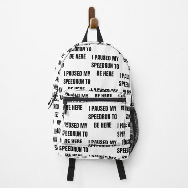 Item preview, I Paused My Speedrun Quote Design – Gamer Humor Text Style designed and sold by PHRASEandSTYLE.
