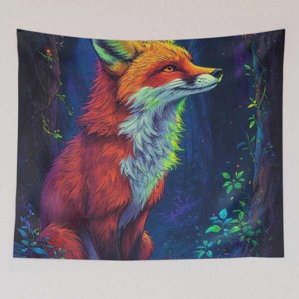 Item preview, Fox of Flame in Forest Dream (V3) designed and sold by SabaMirzique.