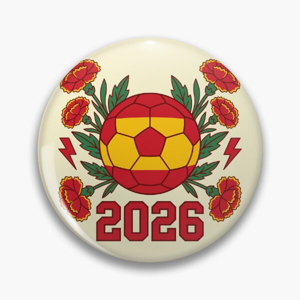 Item preview, Feminine Spain Soccer - Floral Football Cup 2026 designed and sold by Imaginationbeyond.