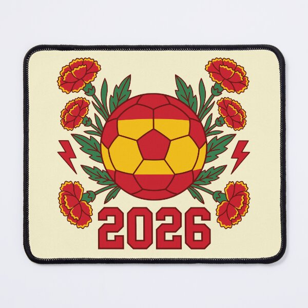 Item preview, Feminine Spain Soccer - Floral Football Cup 2026 designed and sold by Imaginationbeyond.
