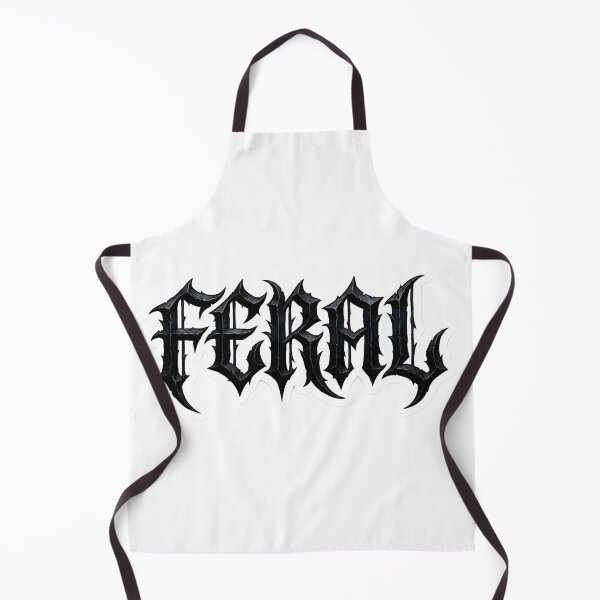 Item preview, FERAL Gothic Blackletter Typography Edgy Streetwear Aesthetic designed and sold by StickyGuys.