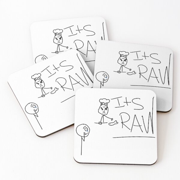Item preview, It’s Raw – Funny Meme Quote Stick Figure Art designed and sold by StudioSamanthaa.