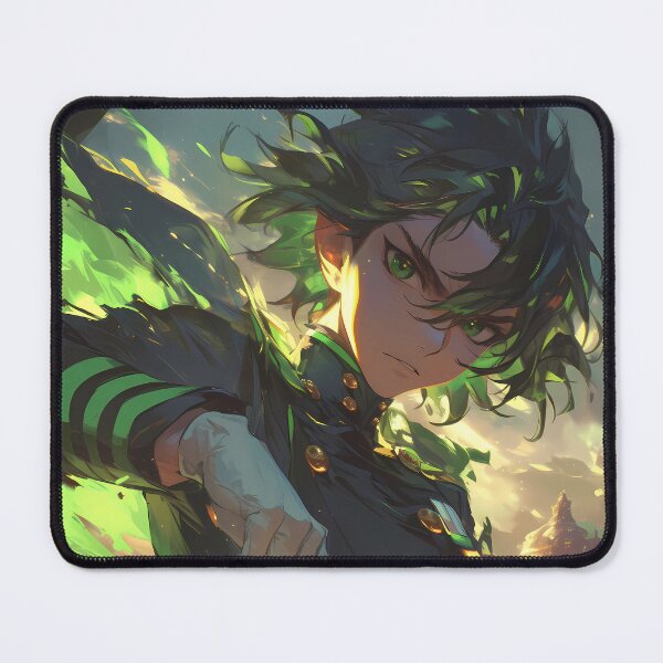 Item preview, Hyakuya Yuuichirou Seraph End Anime Boy Green Power designed and sold by riadjamai.