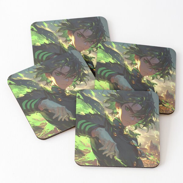 Item preview, Hyakuya Yuuichirou Seraph End Anime Boy Green Power designed and sold by riadjamai.