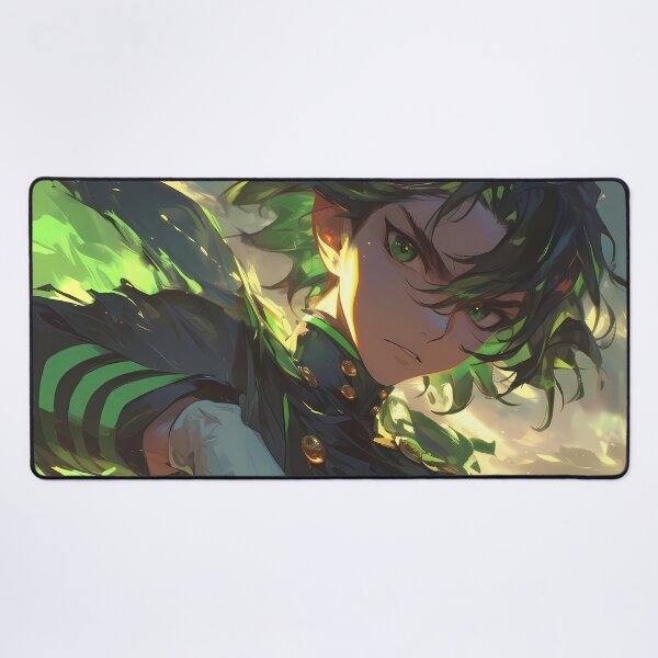 Item preview, Hyakuya Yuuichirou Seraph End Anime Boy Green Power designed and sold by riadjamai.