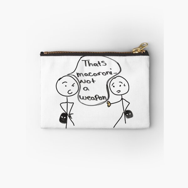 Item preview, That’s Macaroni, Not a Weapon – Funny Chaos Meme Quote Art designed and sold by StudioSamanthaa.