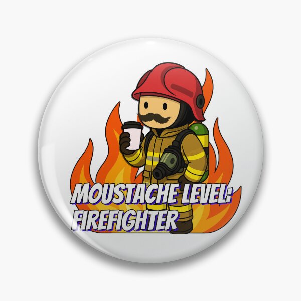 Item preview, Moustache Level: Firefighter designed and sold by Flashover.