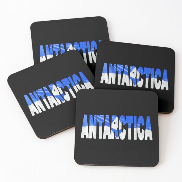 Item preview, ANTARCTICA - Flag Flying in Wind cut to Letters Souvenir Sticker Shirt designed and sold by Adam Gormley.
