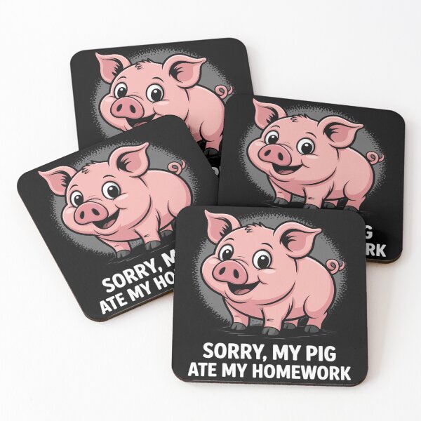 Item preview, Pigs Kids School Love Pigs Sorry, My Pig Ate My Homework designed and sold by joedavila.