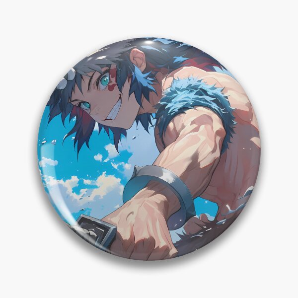 Item preview, Inosuke Hashibira Demon Slayer Anime Wild Water Strike designed and sold by bystudiolereve.