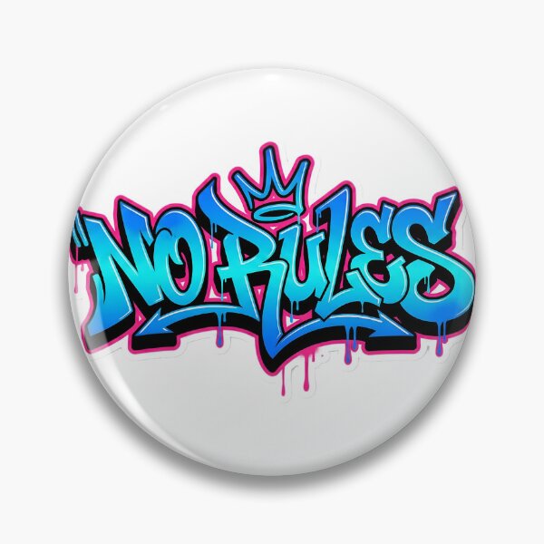 Item preview, Graffiti Tag NO RULES Wildstyle Street Art Aesthetic designed and sold by StickyGuys.