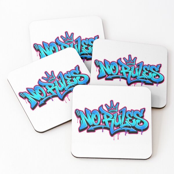 Item preview, Graffiti Tag NO RULES Wildstyle Street Art Aesthetic designed and sold by StickyGuys.