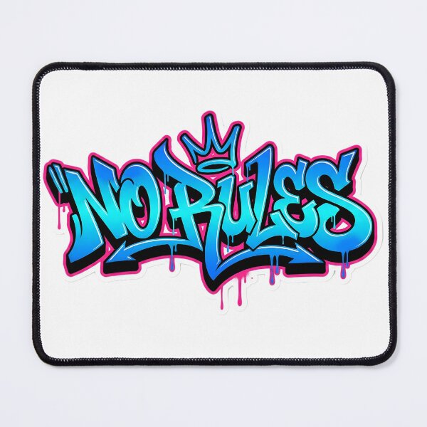Item preview, Graffiti Tag NO RULES Wildstyle Street Art Aesthetic designed and sold by StickyGuys.